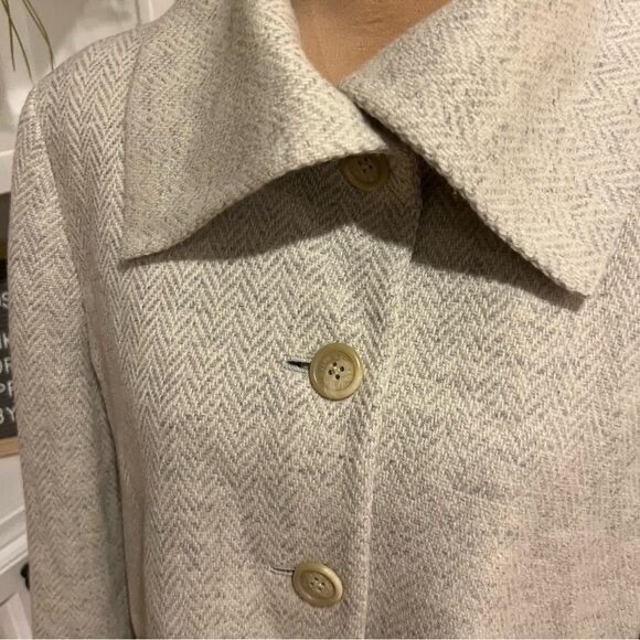 Ralph Lauren cream herringbone cropped jacket - Picture 8 of 12